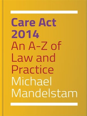 cover image of Care Act 2014